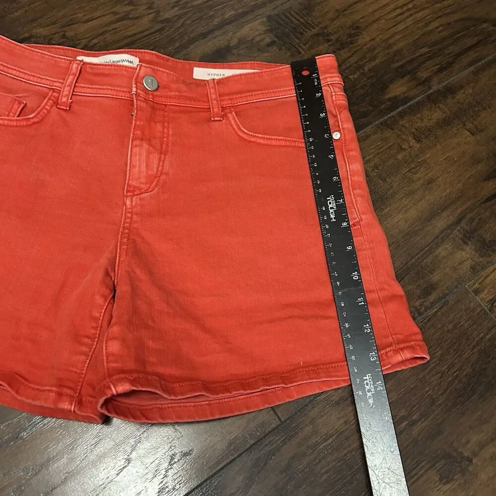 Pilcro By Anthropologie Shorts Womens 28 Hyphen Washed Red Denim OB653662 - Picture 2 of 10